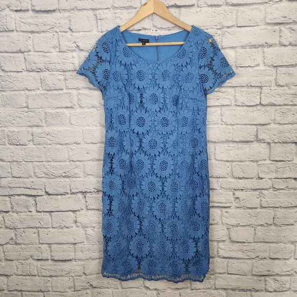 Talbots Floral Crochet Lace Dress - Picture 3 of 8